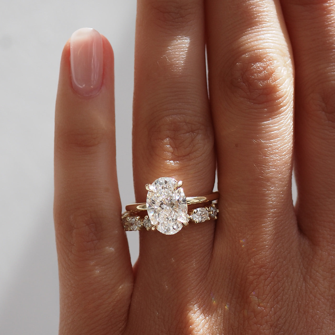 0.35 TCW Round Diamond Curved Pave DEF/VVS Lab Grown Wedding Band