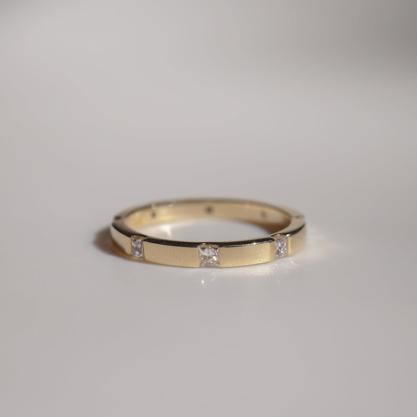 0.35 TCW Round Diamond Curved Pave DEF/VVS Lab Grown Wedding Band