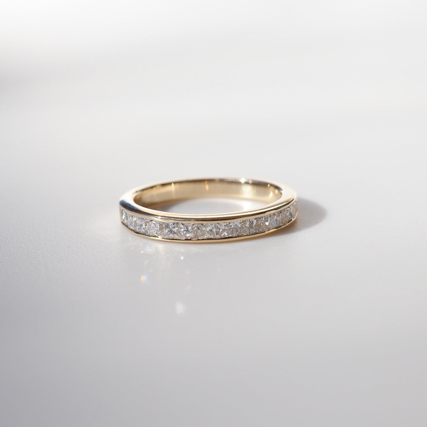 0.35 TCW Round Diamond Curved Pave DEF/VVS Lab Grown Wedding Band