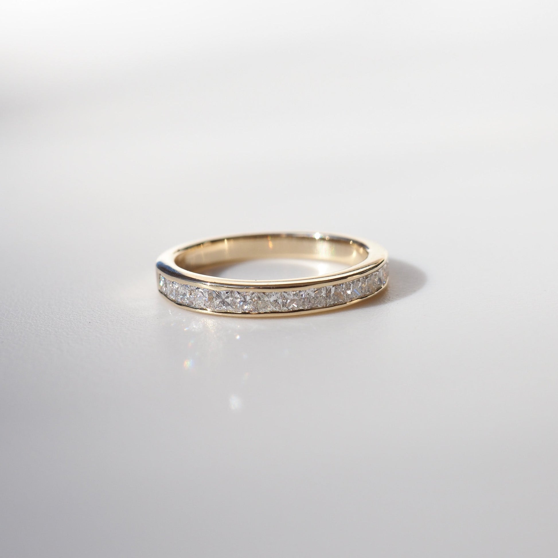 0.35 TCW Round Diamond Curved Pave DEF/VVS Lab Grown Wedding Band