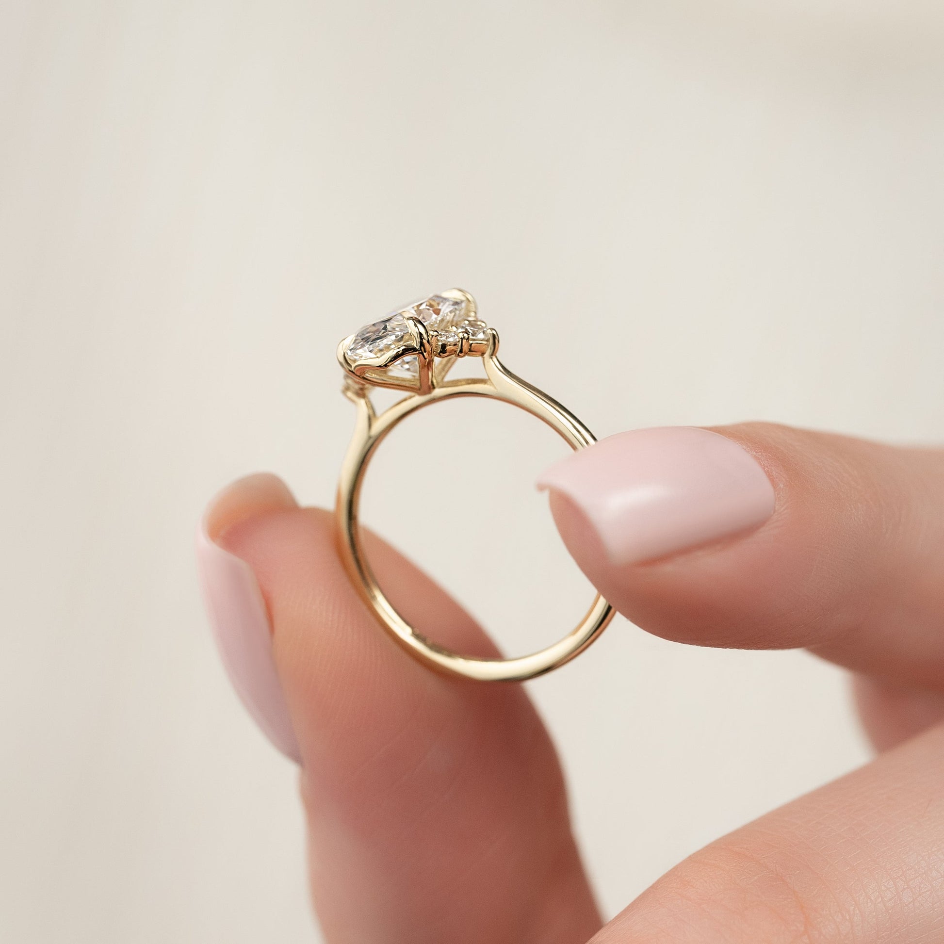 Asscher Three Stones Engagement Ring – 5.75 CT Moissanite Diamond