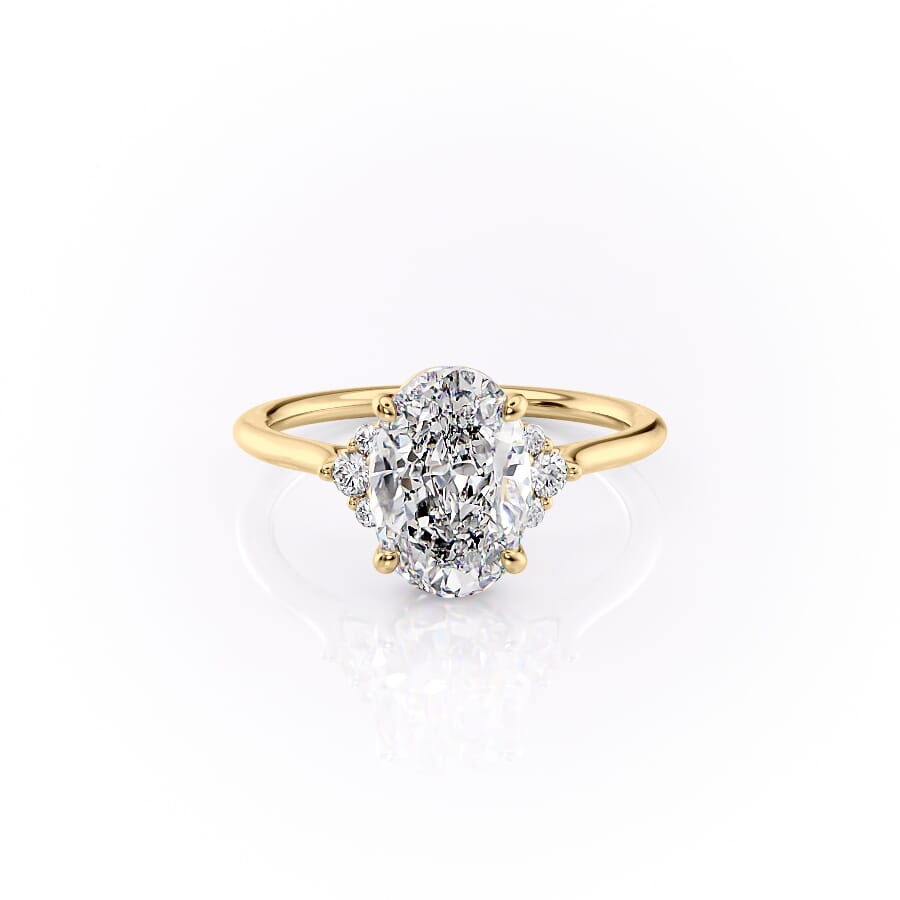 Asscher Three Stones Engagement Ring – 5.75 CT Moissanite Diamond
