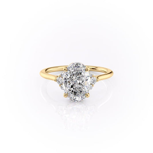 Asscher Three Stones Engagement Ring – 5.75 CT Moissanite Diamond