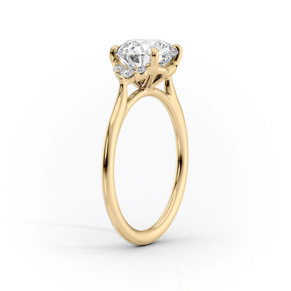 Asscher Three Stones Engagement Ring – 5.75 CT Moissanite Diamond