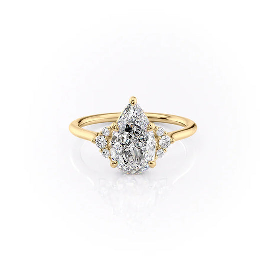 Asscher Three Stones Engagement Ring – 5.75 CT Moissanite Diamond