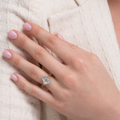 Asscher Three Stones Engagement Ring – 5.75 CT Moissanite Diamond