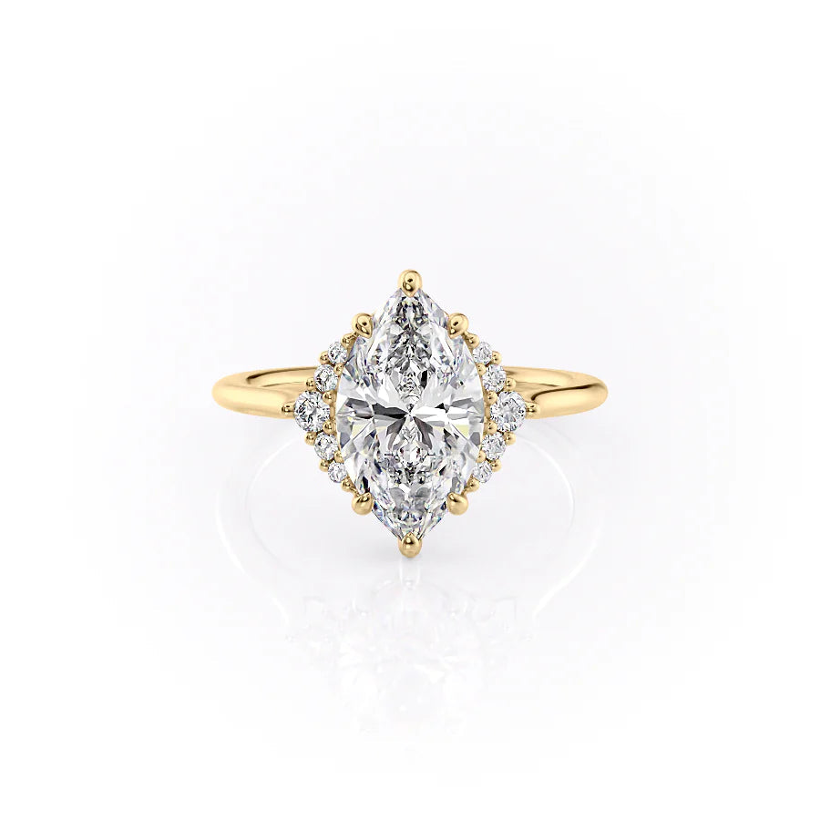 Asscher Three Stones Engagement Ring – 5.75 CT Moissanite Diamond