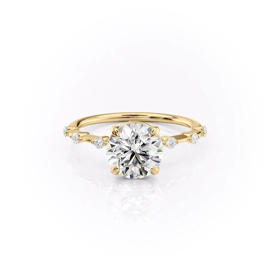 Asscher Three Stones Engagement Ring – 5.75 CT Moissanite Diamond