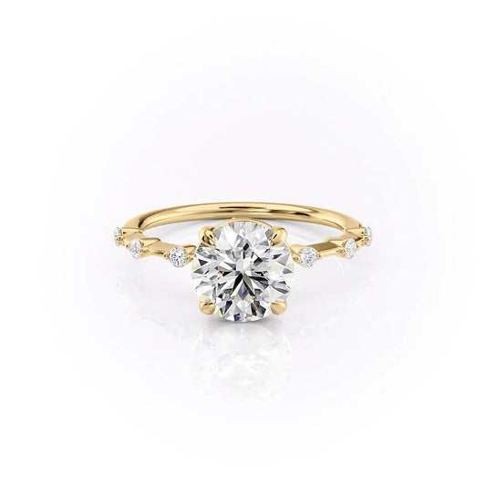 Asscher Three Stones Engagement Ring – 5.75 CT Moissanite Diamond