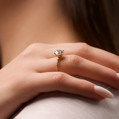 Asscher Three Stones Engagement Ring – 5.75 CT Moissanite Diamond