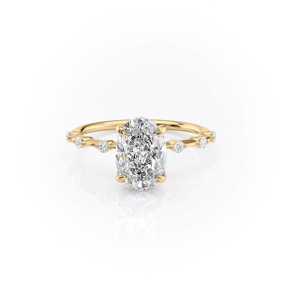 Asscher Three Stones Engagement Ring – 5.75 CT Moissanite Diamond