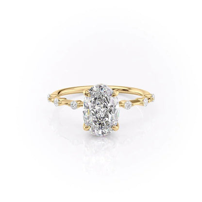 Asscher Three Stones Engagement Ring – 5.75 CT Moissanite Diamond