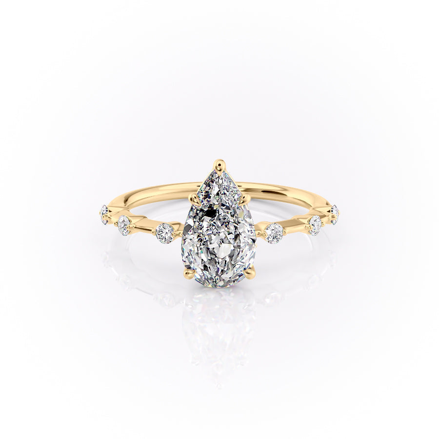 Asscher Three Stones Engagement Ring – 5.75 CT Moissanite Diamond