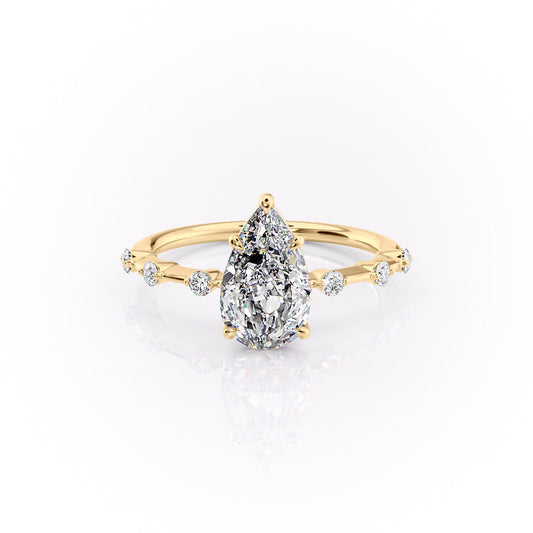 Asscher Three Stones Engagement Ring – 5.75 CT Moissanite Diamond