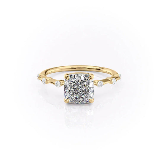 Asscher Three Stones Engagement Ring – 5.75 CT Moissanite Diamond