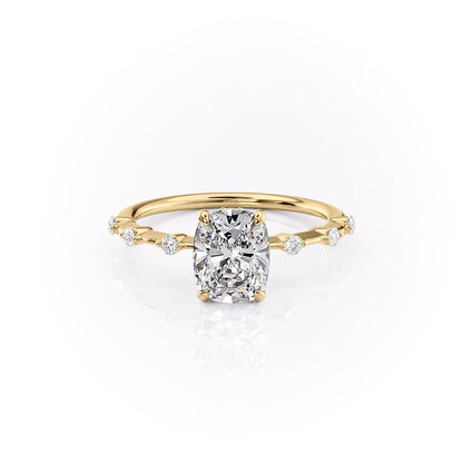 Asscher Three Stones Engagement Ring – 5.75 CT Moissanite Diamond