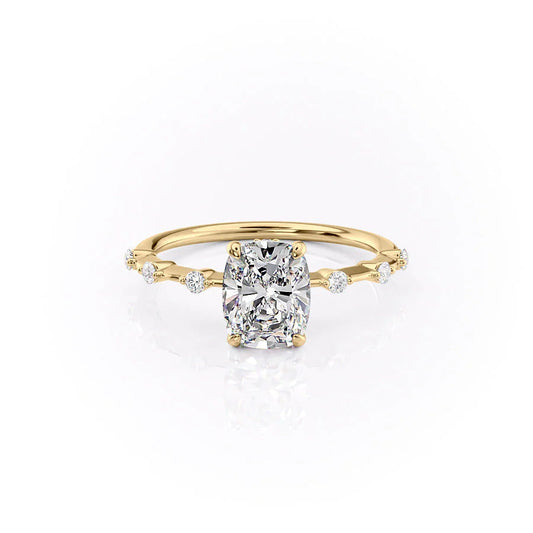 Asscher Three Stones Engagement Ring – 5.75 CT Moissanite Diamond