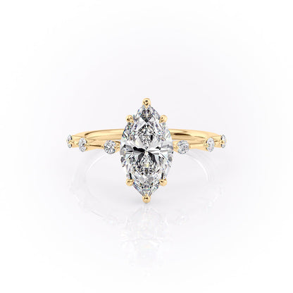 Asscher Three Stones Engagement Ring – 5.75 CT Moissanite Diamond