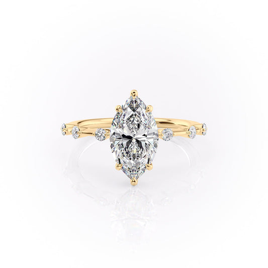 Asscher Three Stones Engagement Ring – 5.75 CT Moissanite Diamond