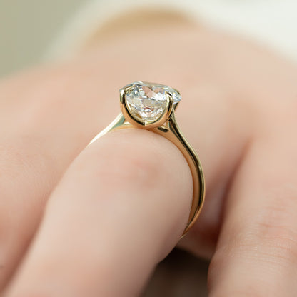 Asscher Three Stones Engagement Ring – 5.75 CT Moissanite Diamond