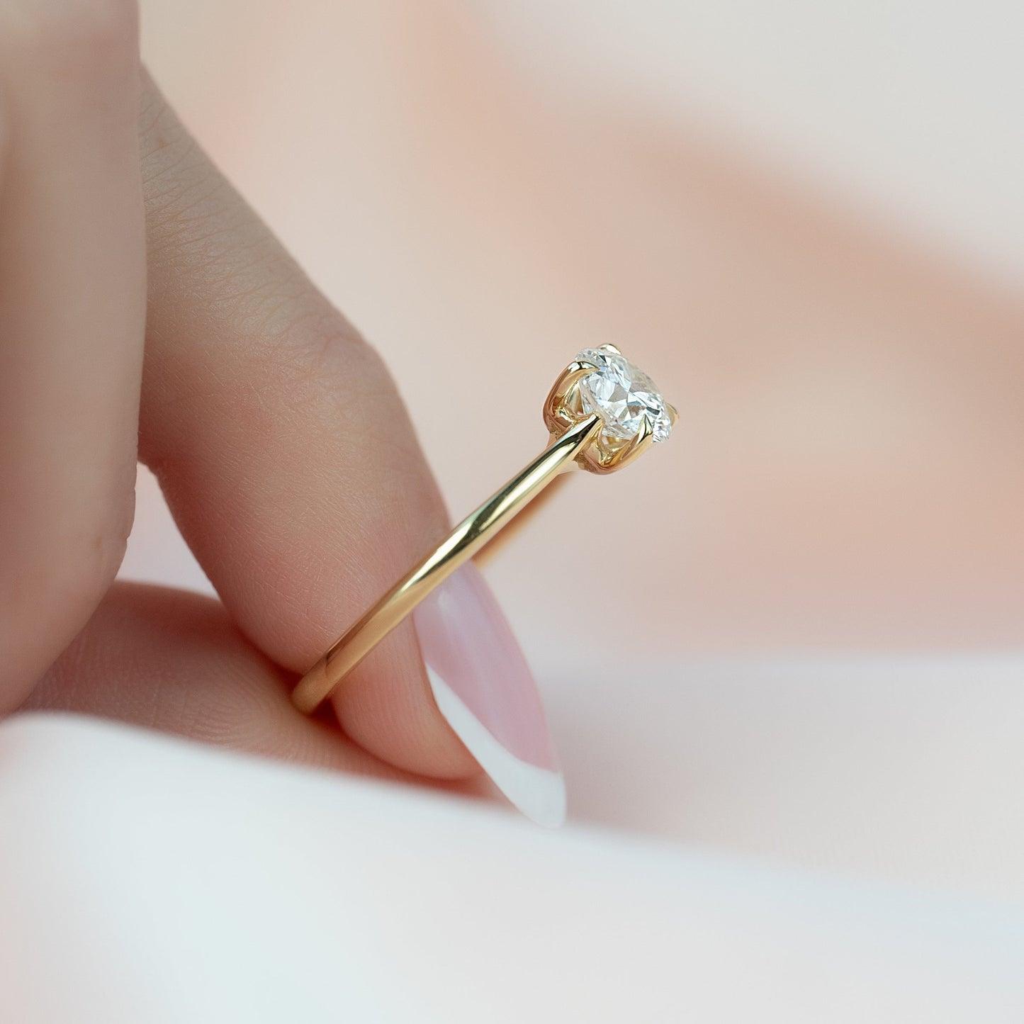 Asscher Three Stones Engagement Ring – 5.75 CT Moissanite Diamond