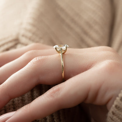Asscher Three Stones Engagement Ring – 5.75 CT Moissanite Diamond