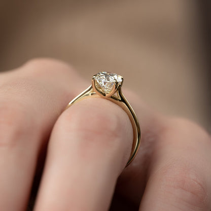 Asscher Three Stones Engagement Ring – 5.75 CT Moissanite Diamond