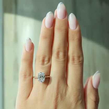 Asscher Three Stones Engagement Ring – 5.75 CT Moissanite Diamond