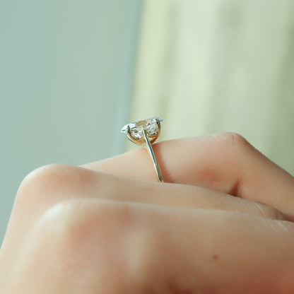 Asscher Three Stones Engagement Ring – 5.75 CT Moissanite Diamond