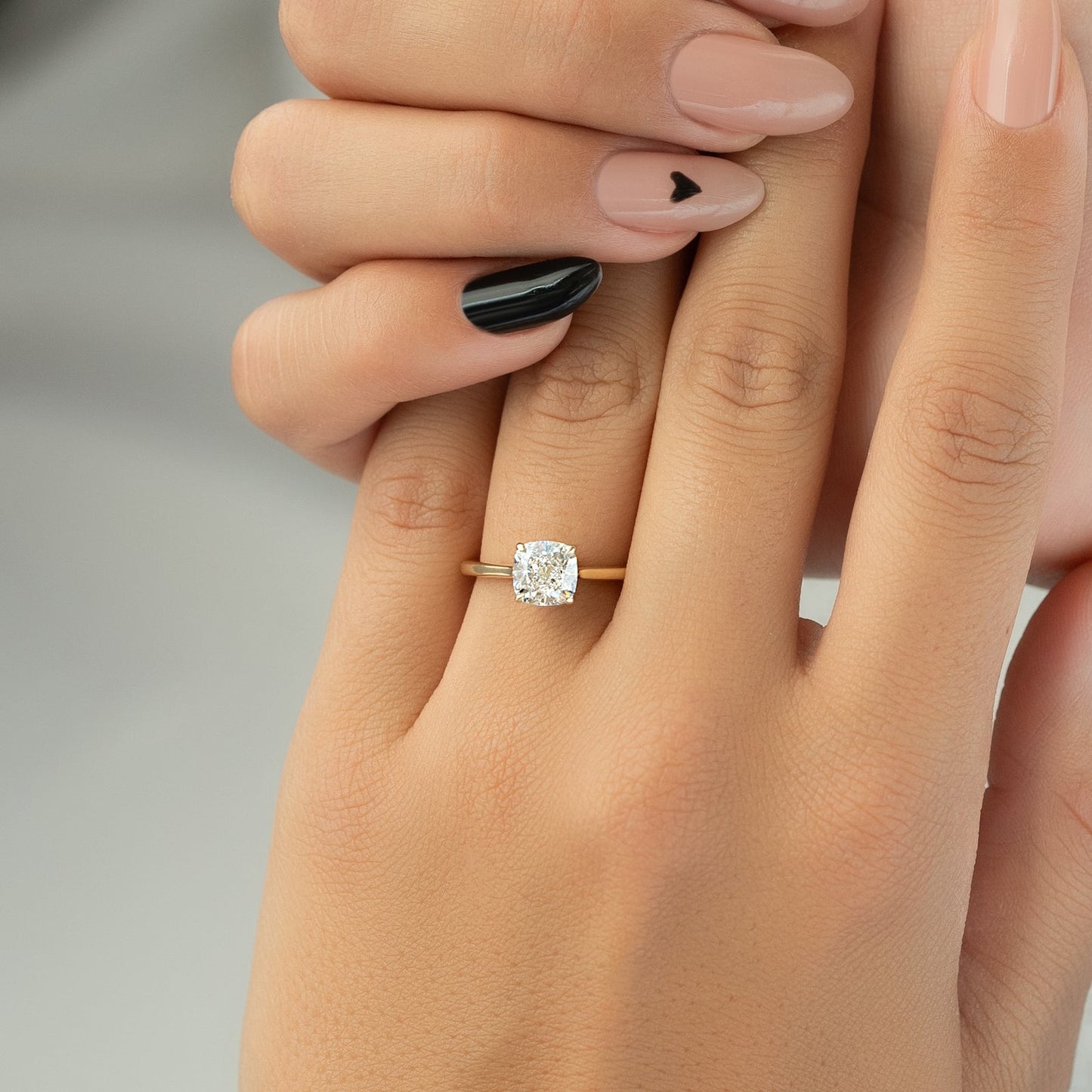 Asscher Three Stones Engagement Ring – 5.75 CT Moissanite Diamond