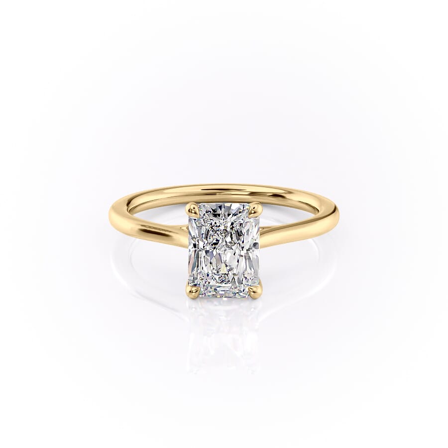Asscher Three Stones Engagement Ring – 5.75 CT Moissanite Diamond