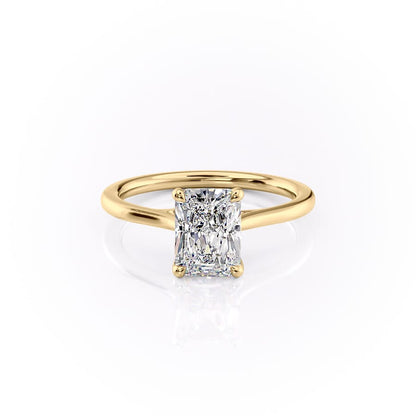 Asscher Three Stones Engagement Ring – 5.75 CT Moissanite Diamond