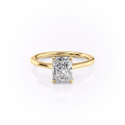 Asscher Three Stones Engagement Ring – 5.75 CT Moissanite Diamond