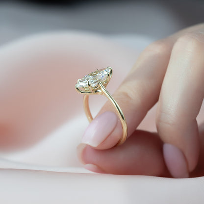 Asscher Three Stones Engagement Ring – 5.75 CT Moissanite Diamond