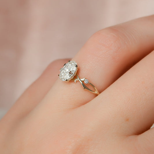 Asscher Three Stones Engagement Ring – 5.75 CT Moissanite Diamond