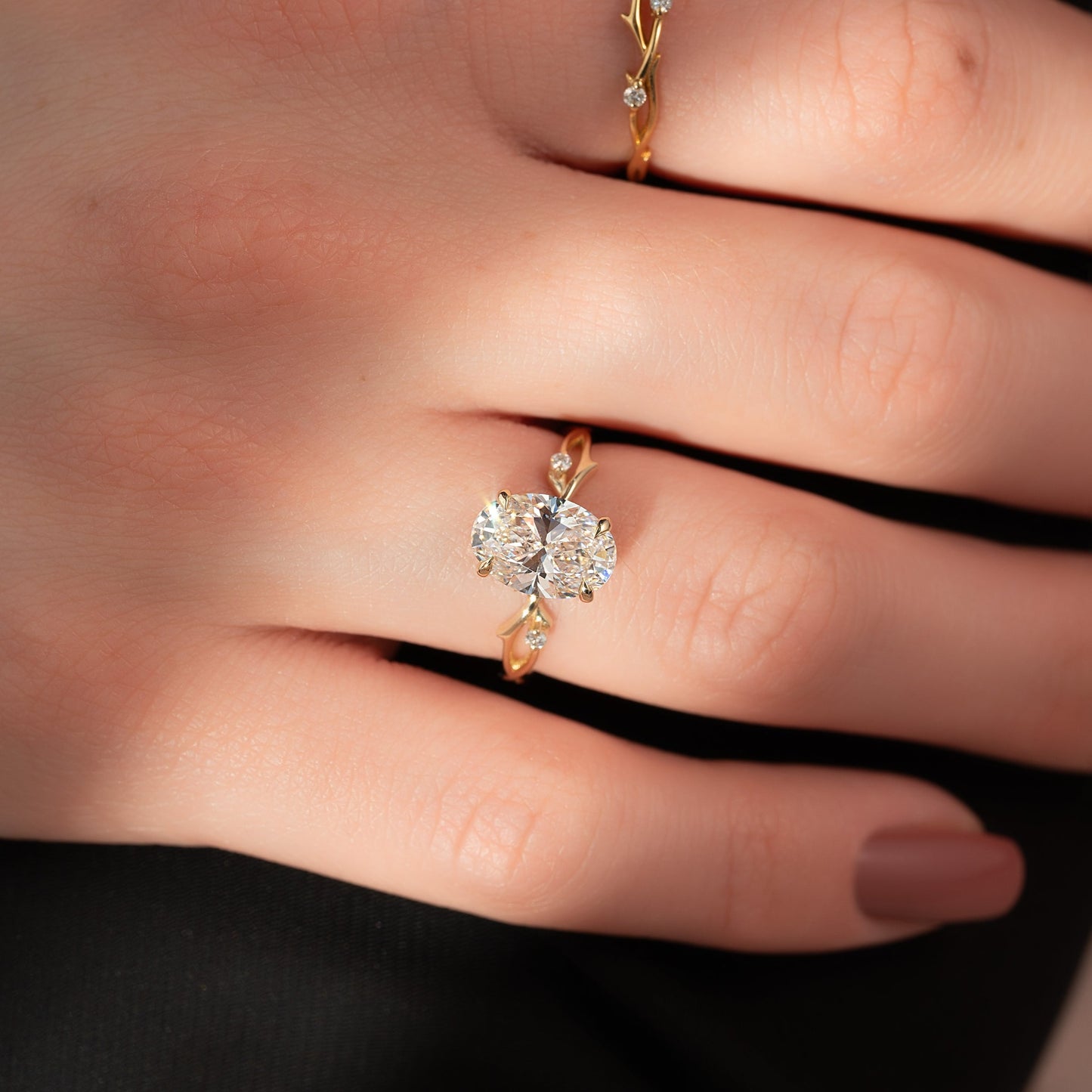 Asscher Three Stones Engagement Ring – 5.75 CT Moissanite Diamond