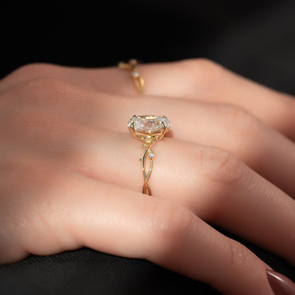 Asscher Three Stones Engagement Ring – 5.75 CT Moissanite Diamond