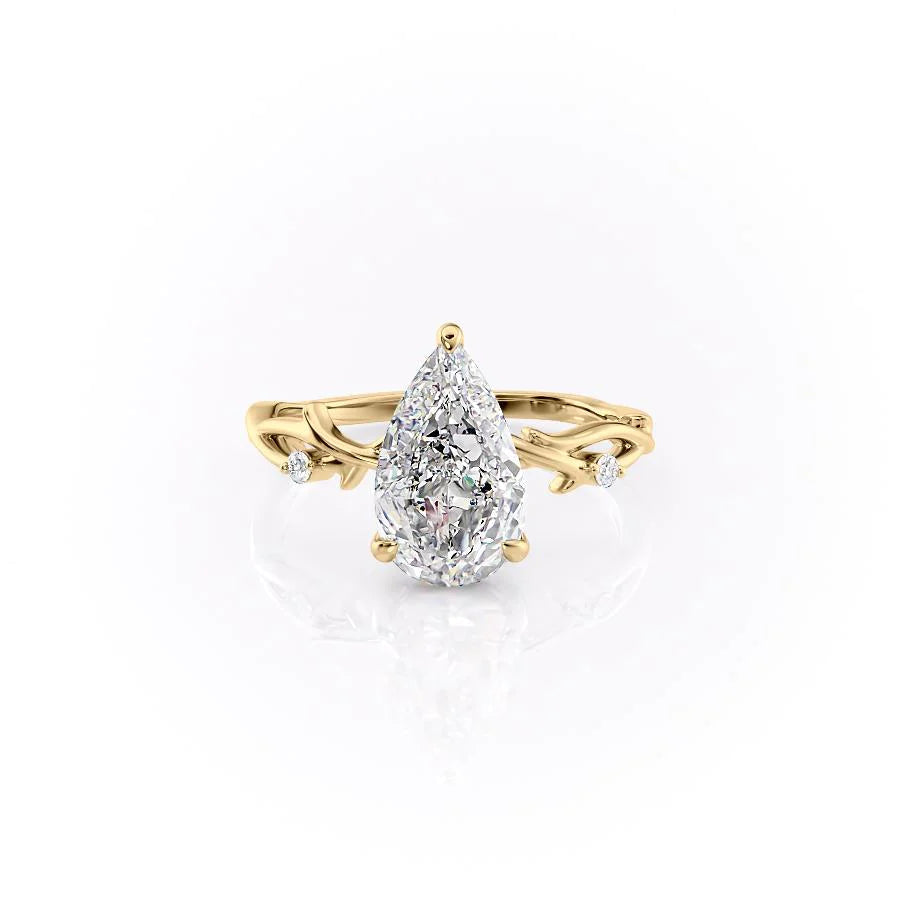 Asscher Three Stones Engagement Ring – 5.75 CT Moissanite Diamond