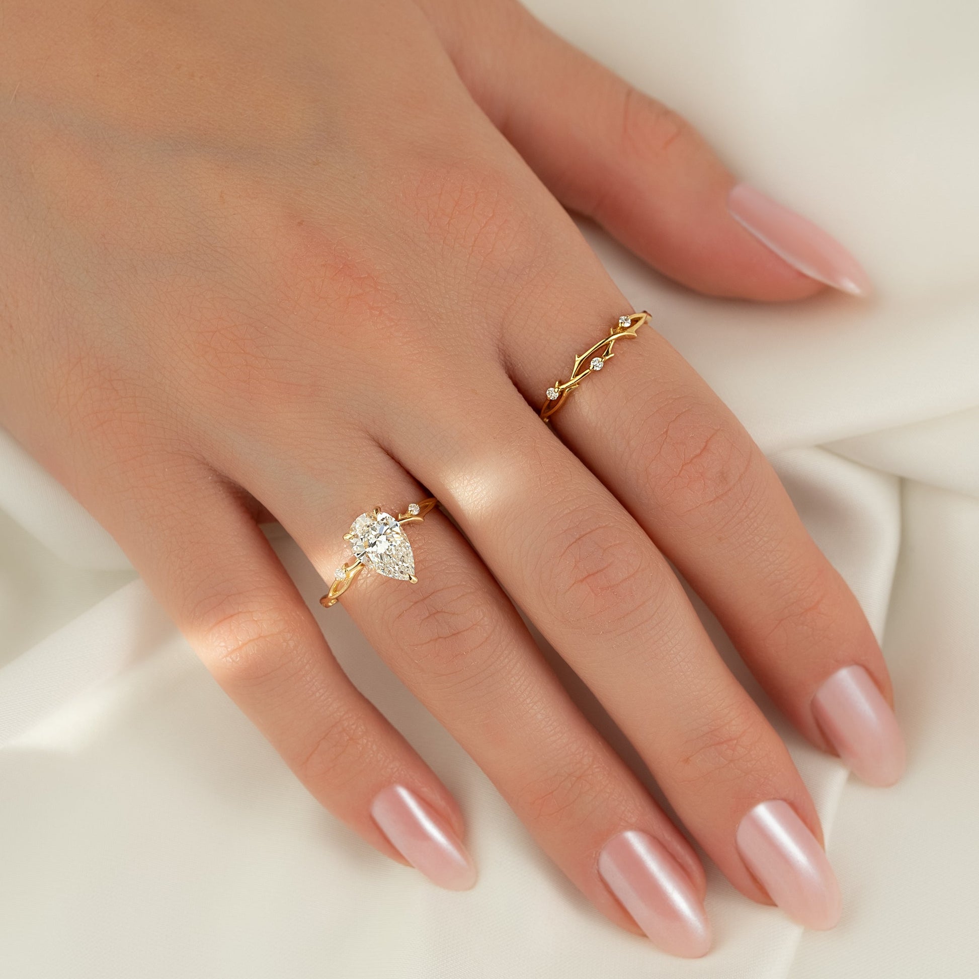 Asscher Three Stones Engagement Ring – 5.75 CT Moissanite Diamond