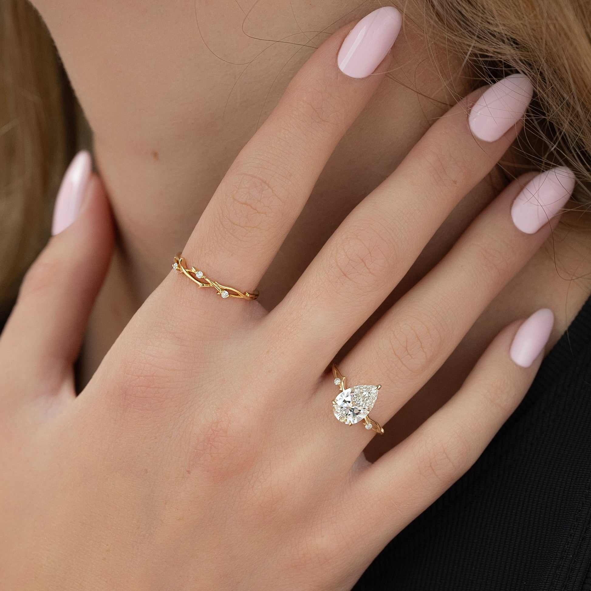 Asscher Three Stones Engagement Ring – 5.75 CT Moissanite Diamond