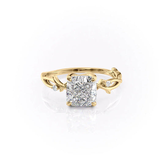 Asscher Three Stones Engagement Ring – 5.75 CT Moissanite Diamond