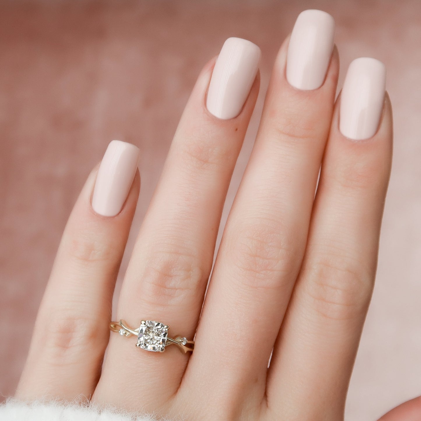 Asscher Three Stones Engagement Ring – 5.75 CT Moissanite Diamond
