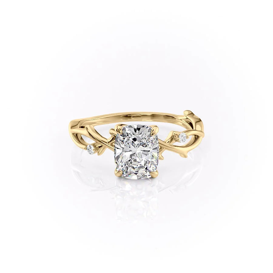 Asscher Three Stones Engagement Ring – 5.75 CT Moissanite Diamond