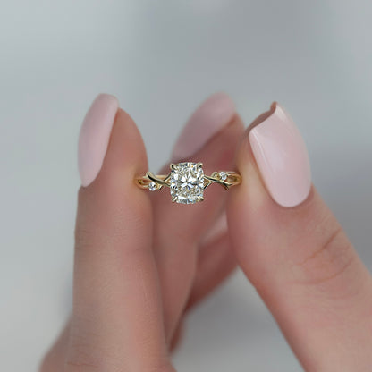 Asscher Three Stones Engagement Ring – 5.75 CT Moissanite Diamond