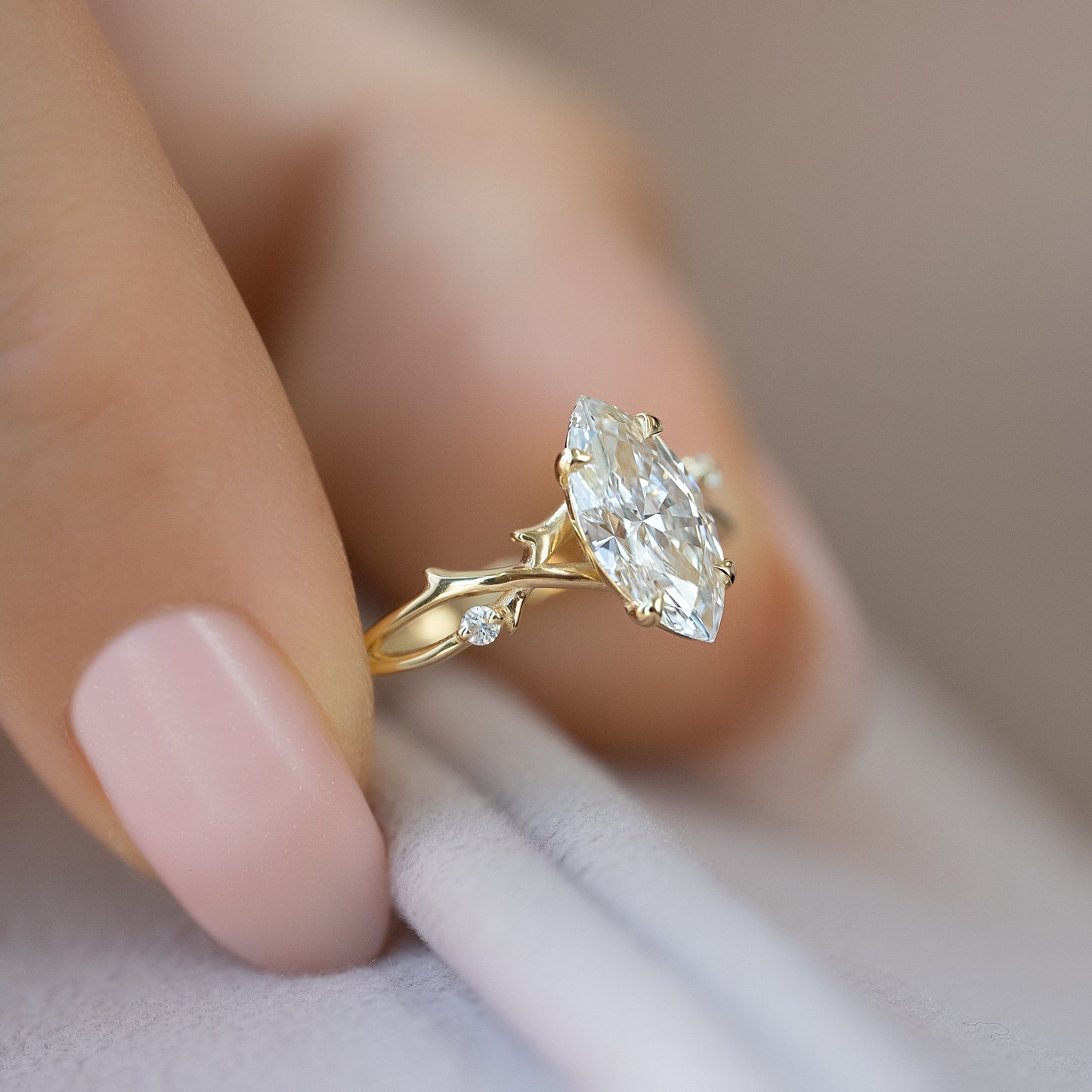 Asscher Three Stones Engagement Ring – 5.75 CT Moissanite Diamond