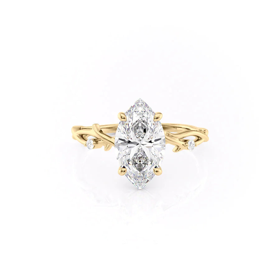 Asscher Three Stones Engagement Ring – 5.75 CT Moissanite Diamond