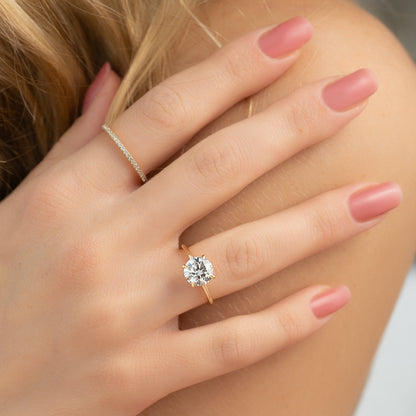 Asscher Three Stones Engagement Ring – 5.75 CT Moissanite Diamond
