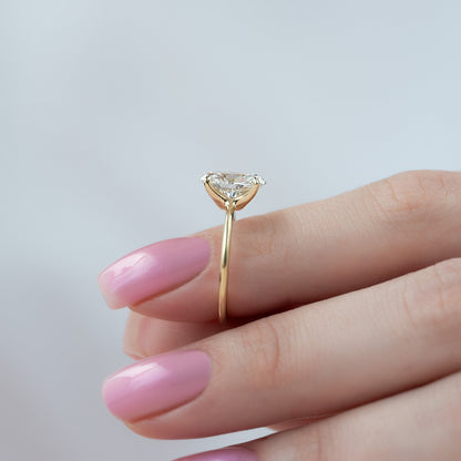 Asscher Three Stones Engagement Ring – 5.75 CT Moissanite Diamond