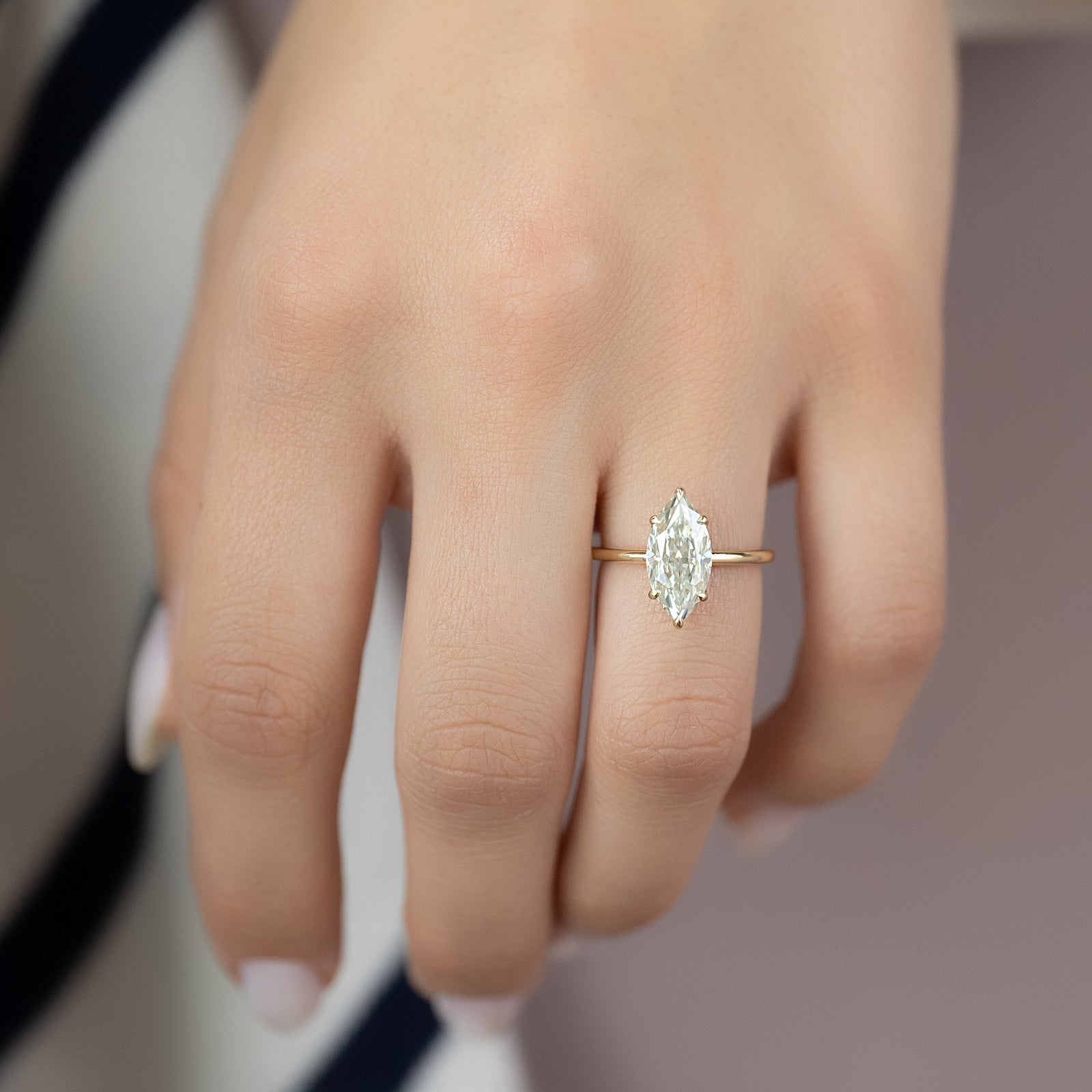 Asscher Three Stones Engagement Ring – 5.75 CT Moissanite Diamond
