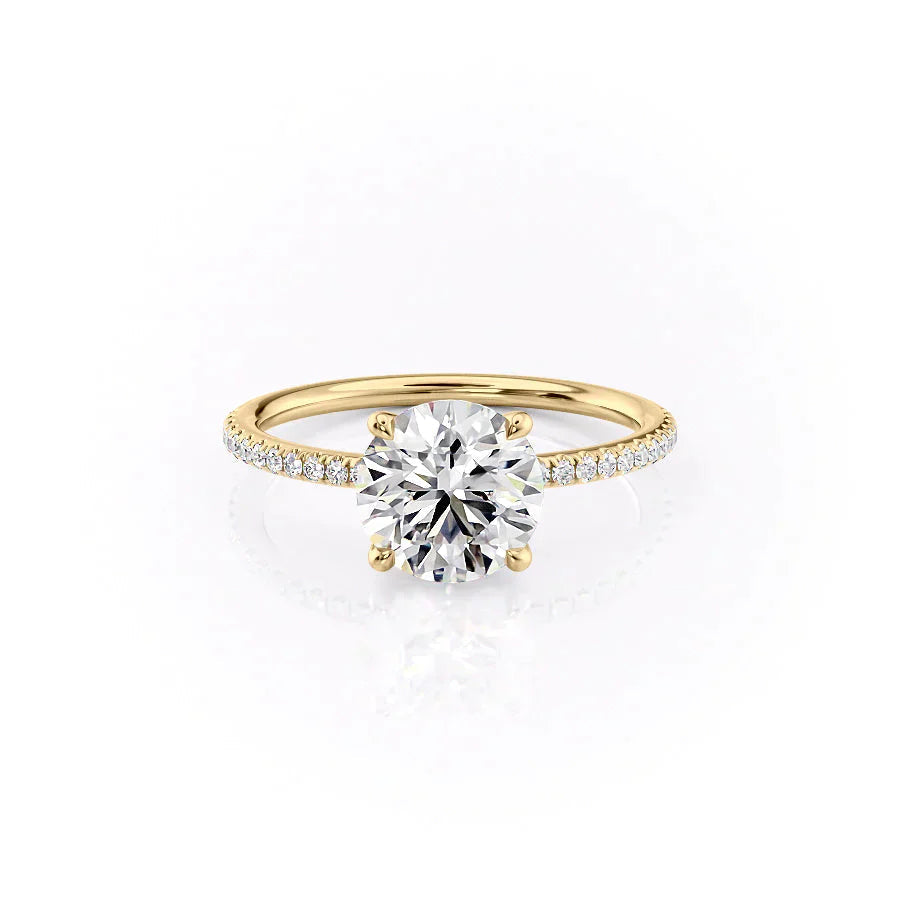 Asscher Three Stones Engagement Ring – 5.75 CT Moissanite Diamond